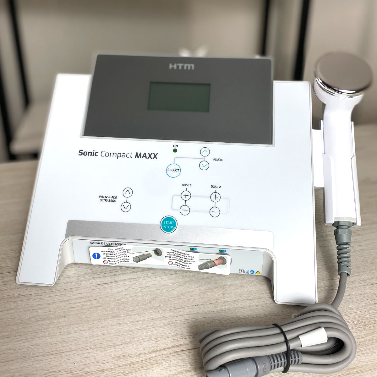 KIT Sonic Compact Maxx + Aplicador Ultrassom Facial 5Mhz - HTM